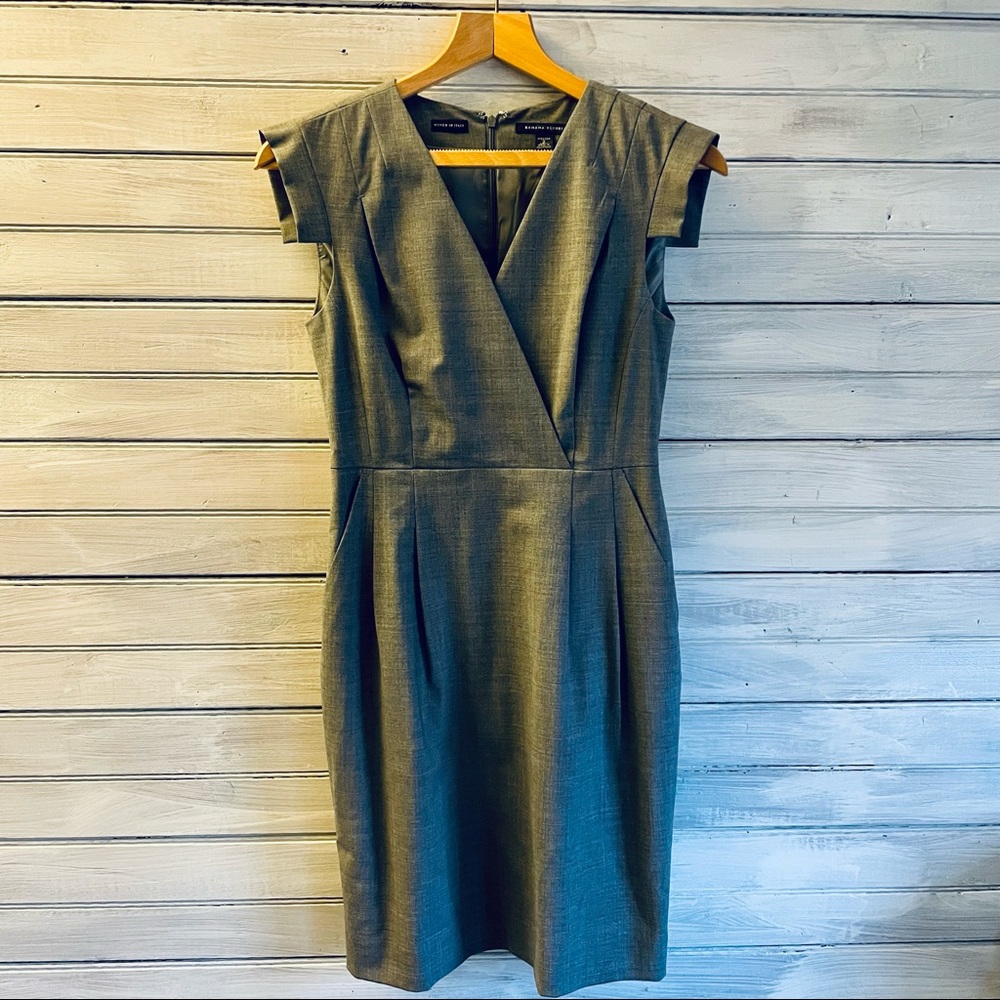 Grey Banana Republic sheath dress- size 2